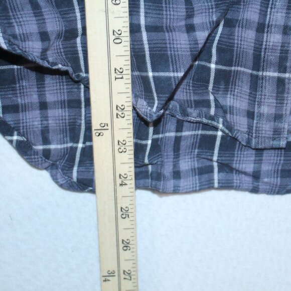 Rock 7 republic Purple Women Button Down Shirt Plaid Long Sleeve Size Small - Picture 4 of 7